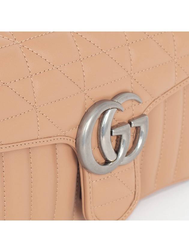 GG Marmont Small Shoulder Bag Beige - GUCCI - BALAAN 7