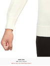 Crew Neck Wool Knit Top Ivory - DRUMOHR - BALAAN 9