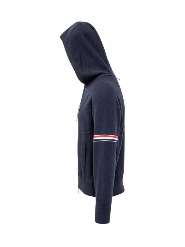 Armband Cashmere Zip-Up Hoodie Navy - THOM BROWNE - BALAAN 3