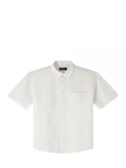 Bellini Linen Short Sleeve Shirt White - A.P.C. - BALAAN 2