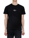 Archivio Cotton Short Sleeve T Shirt Black - STONE ISLAND - BALAAN 3