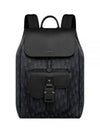 Saddle Oblique Jacquard Grained Calfskin Backpack Black - DIOR - BALAAN 2