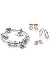 Sparkling Infinity Stud Earrings Rose Gold Plated Clear - PANDORA - BALAAN 3