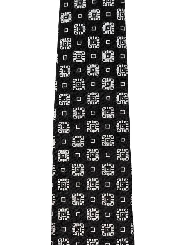 Dolce & Gabbana Patterned Tie, Men's, Black - DOLCE&GABBANA - BALAAN 3