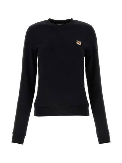 Fox Head Patch Regular Sweatshirt Black - MAISON KITSUNE - BALAAN 2