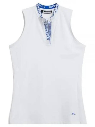 Leya Logo Tape Sleeveless White - J.LINDEBERG - BALAAN 2