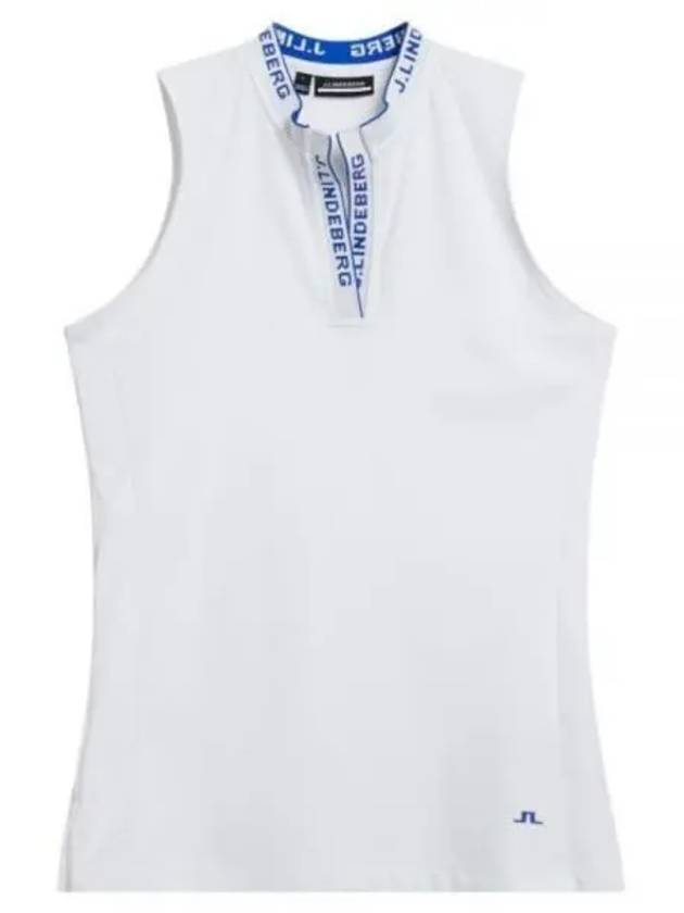 Leya Logo Tape Sleeveless White - J.LINDEBERG - BALAAN 2