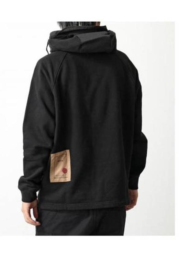 Felpa Chiusa Cappuccio Garment-Dye Hooded Anorak Black - TEN C - BALAAN 3