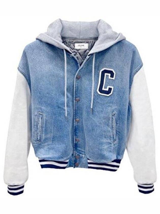 Teddy Loose Bomber Jacket Blue - CELINE - BALAAN 3