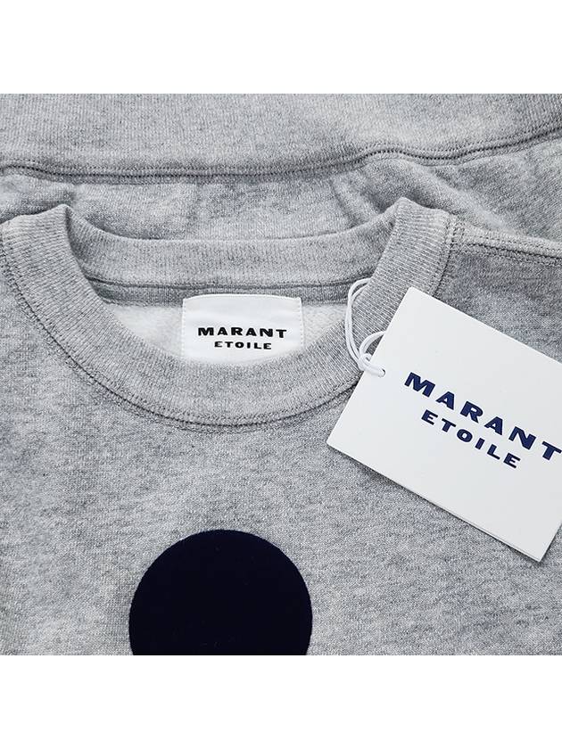 Mobyli Logo Sweatshirt Grey - ISABEL MARANT ETOILE - BALAAN 9