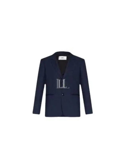 Two Button Blazer Jacket Navy - AMI - BALAAN 2