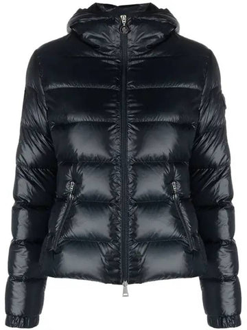 Gles short down jacket navy - MONCLER - BALAAN.