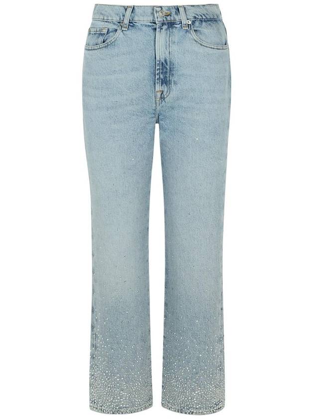 7 For All Mankind 'Crystals' Light Blue Denim Jeans - 7 FOR ALL MANKIND - BALAAN 1