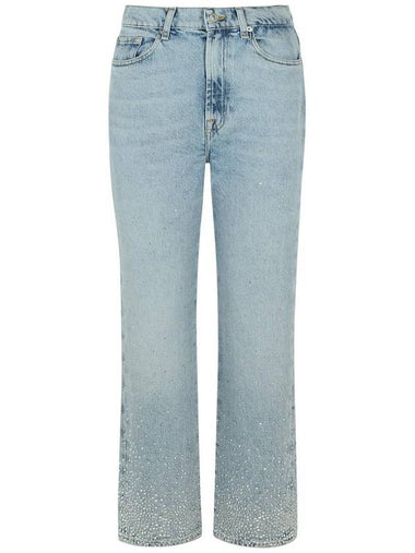 7 For All Mankind 'Crystals' Light Blue Denim Jeans - 7 FOR ALL MANKIND - BALAAN 1