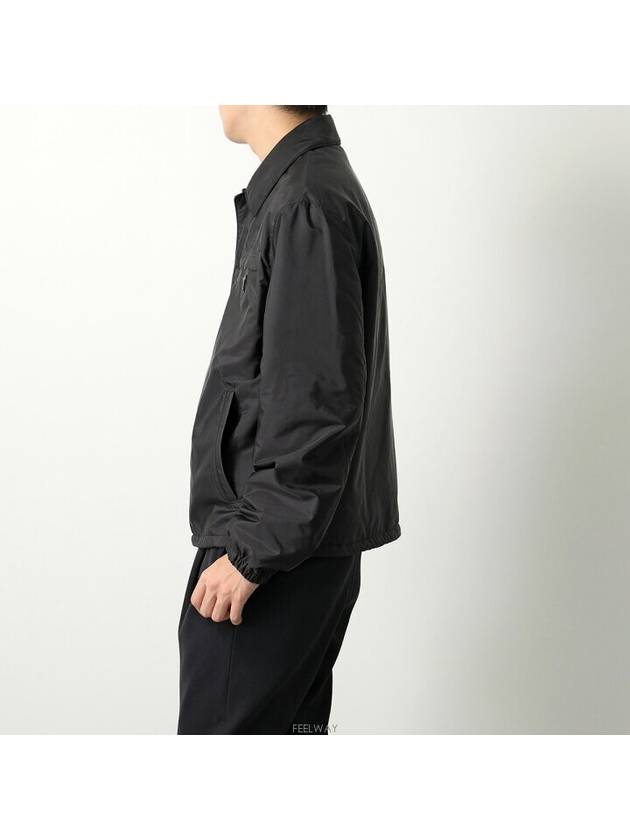 Triangle Logo Re-Nylon Jacket Black - PRADA - BALAAN 4