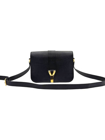 Saint Laurent 311214 Black Classic Y Logo Satchel Crossbody Bag - SAINT LAURENT - BALAAN 1