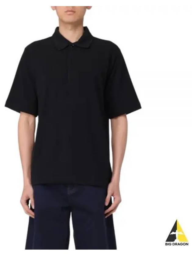 Striped Cuff Polo Shirt Black - BURBERRY - BALAAN 2