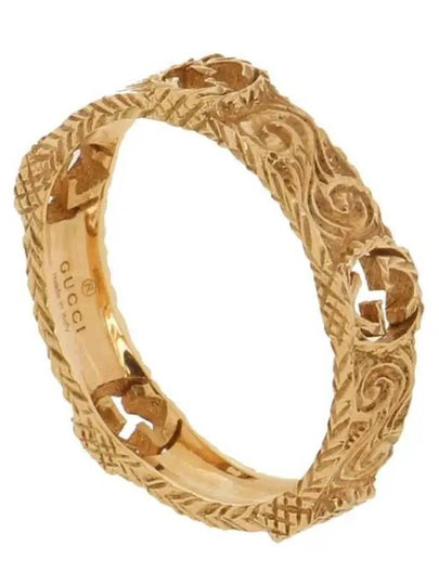 Interlocking G Ring 18K Yellow Gold - GUCCI - BALAAN 2