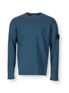 Wappen Patch Round Knit Top Mid Blue - STONE ISLAND - BALAAN 6