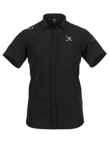 24 SKULL PARCHED WV SHIRT FOA406442 BLACKOUT patched - OAKLEY - BALAAN 1