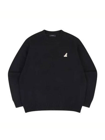 Logo Patch Sweater 1885 Black - KANGOL - BALAAN 1