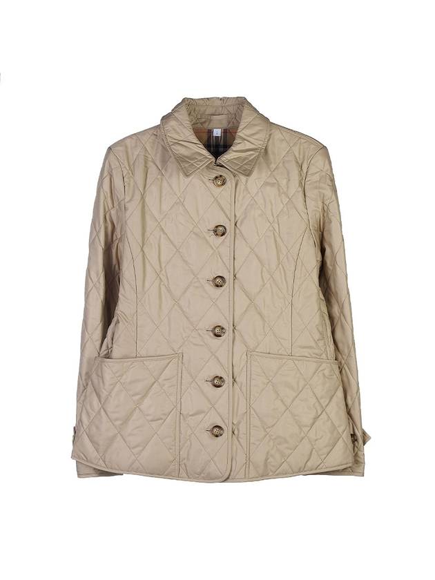 Diamond Quilted Thermoregulated Jacket New Chino Beige - BURBERRY - BALAAN 11