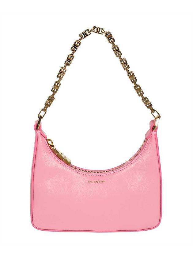 Moon Cut-out Chain Small Leather Shoulder Bag Pink - GIVENCHY - BALAAN 1