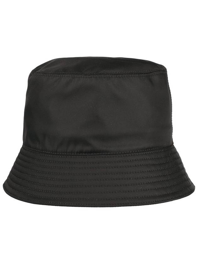 Triangle Logo Re-nylon Bucket Hat Black - PRADA - BALAAN 6