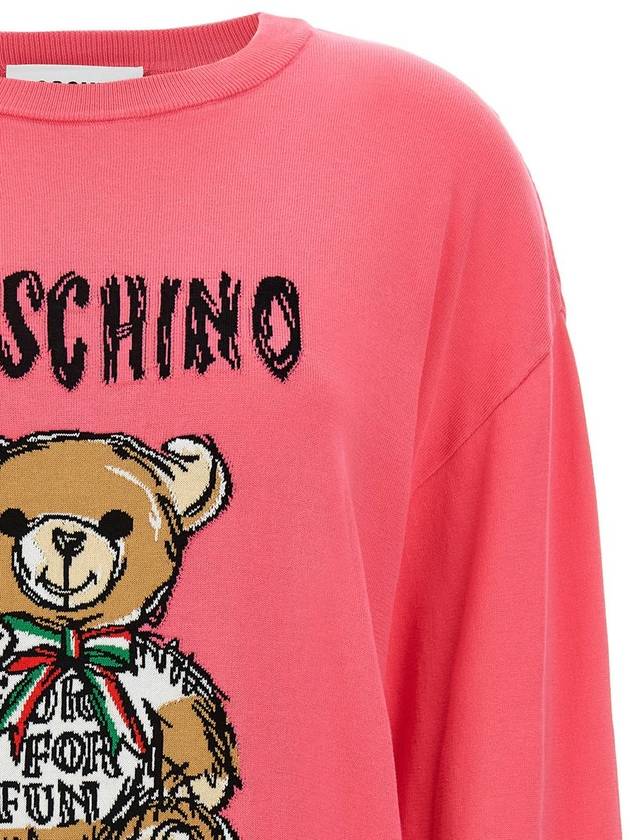 Cardigan V091205025208 Fuchsia - MOSCHINO - BALAAN 4