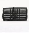 Women's Lola Detachable Strap Quilted Leather Long Wallet Black - BURBERRY - BALAAN 3