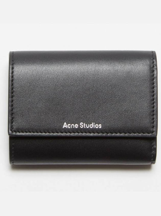 Logo Print Half Wallet Black - ACNE STUDIOS - BALAAN 2