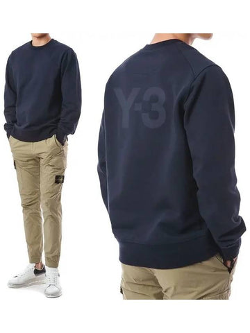 Y 3 M B CRW SWT Logo Sweatshirt FN3373 - YOHJI YAMAMOTO - BALAAN 1