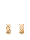 Coco Crush Earrings Quilted Motif 18K Beige Gold - CHANEL - BALAAN 2