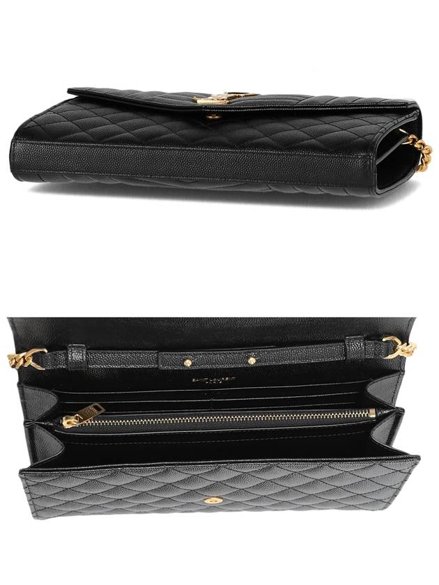 Cassandre Monogram Chain Cross Bag Black - SAINT LAURENT - BALAAN 6