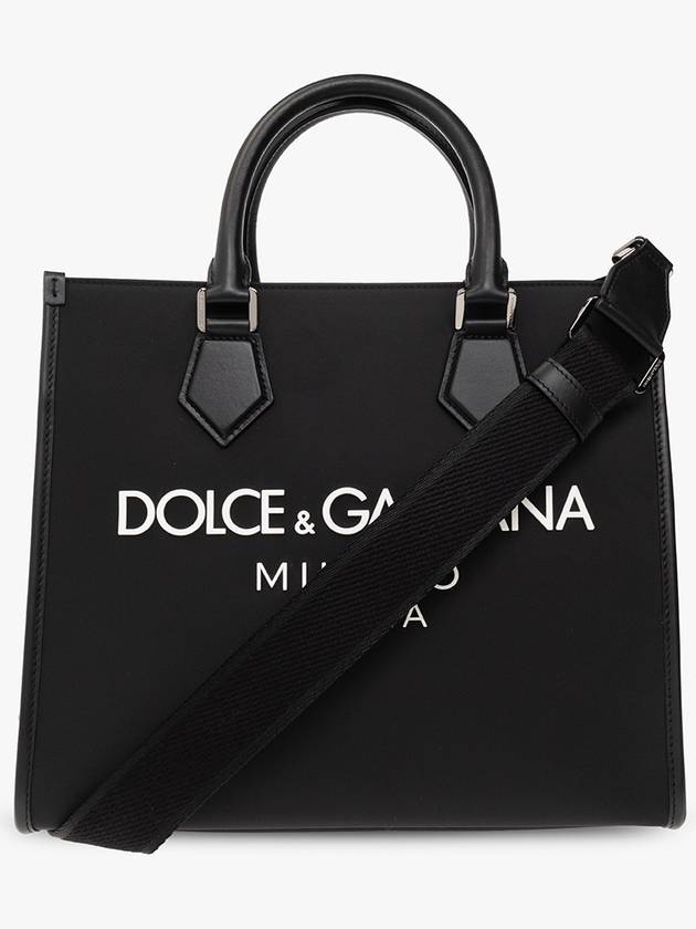 logo print tote bag black - DOLCE&GABBANA - BALAAN 2