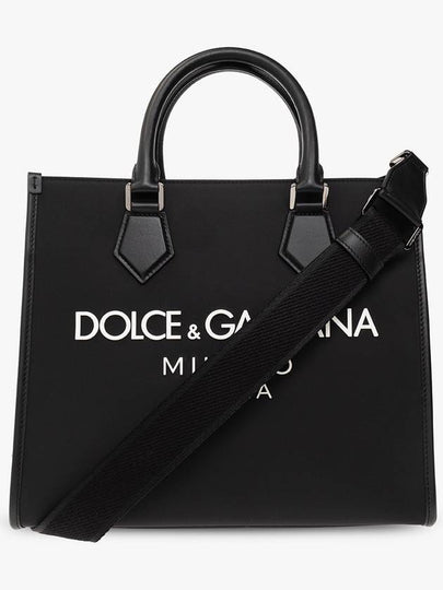 logo print tote bag black - DOLCE&GABBANA - BALAAN 2