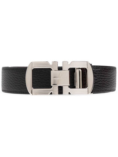 FERRAGAMO Reversible Belt, Men's, Black - SALVATORE FERRAGAMO - BALAAN 1