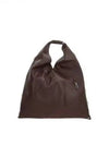 Japanese Medium Leather Tote Bag Brown - MAISON MARGIELA - BALAAN 2