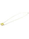 Hermes H147991FP New Lime Lacquer Silver POP H Ache Pendant Necklace - HERMES - BALAAN 1