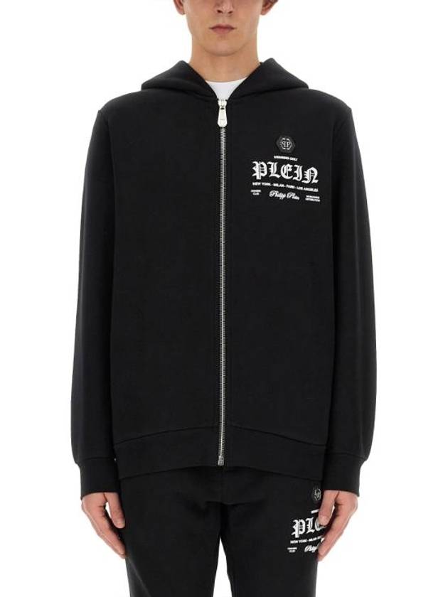 Hooded Sweatshirt SADCMJB3255 PJO002N02 BLACK - PHILIPP PLEIN - BALAAN 1