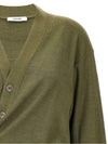 Relaxed Twisted Merino Wool Blend Cardigan Light Olive - LEMAIRE - BALAAN 5