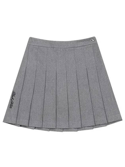 Women s long pleated skirt 4024LXWP GREY - BLACK&WHITE - BALAAN 2