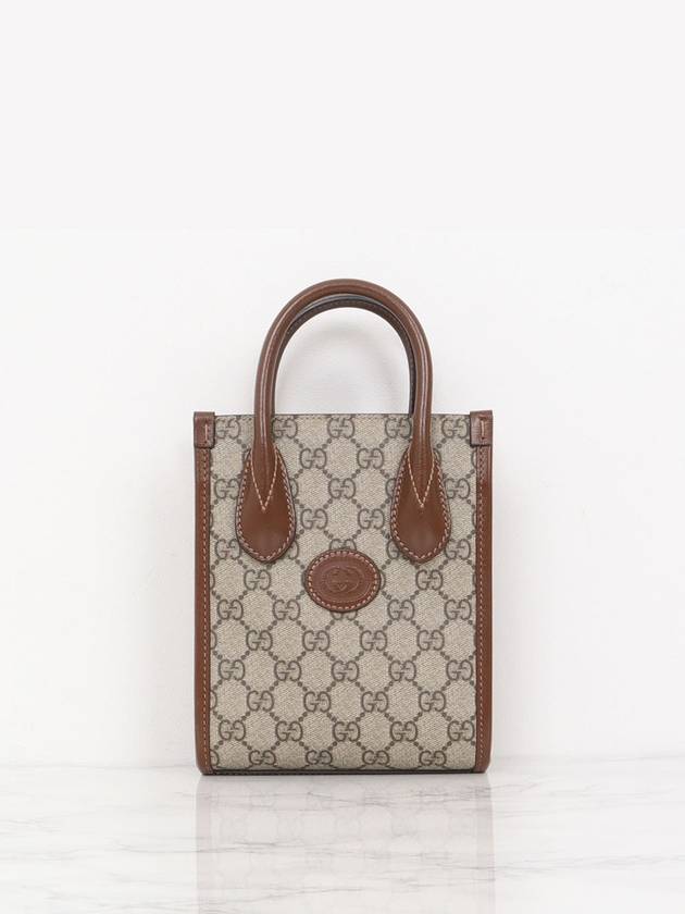 671623 GG Supreme Interlocking G Mini Tote Bag - GUCCI - BALAAN 1