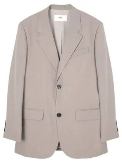 Oversized Blazer Jacket Beige - AMI - BALAAN 2