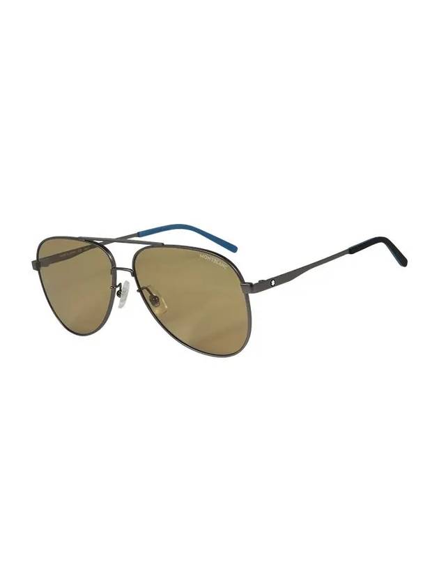 Aviator Metal Sunglasses Black - MONTBLANC - BALAAN 1