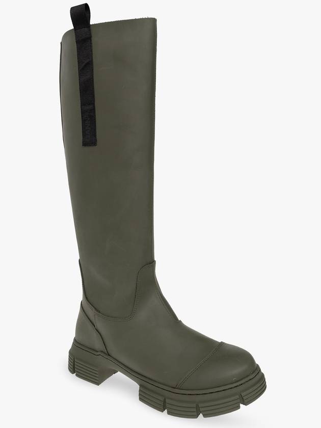 Recycle Rubber Long Boots Green - GANNI - BALAAN 6