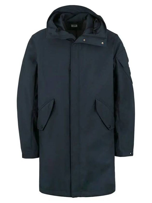 Shell Long Jacket Navy - CP COMPANY - BALAAN 2