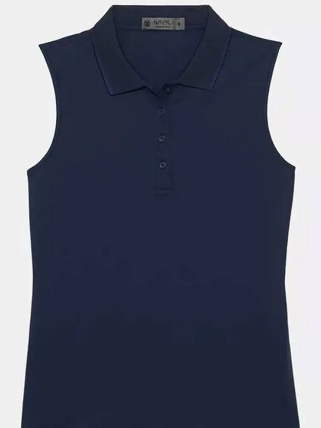 Collar Pleated Sleeveless Navy - G/FORE - BALAAN 3