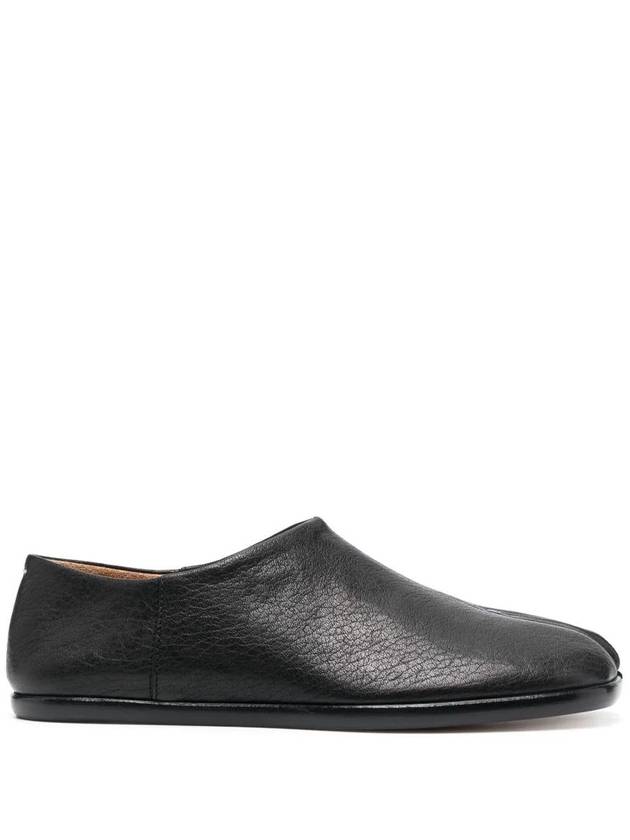 Tabi Babouche Leather Slippers Black - MAISON MARGIELA - BALAAN 2