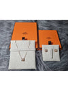 Mini Pop H Pendant Rose Gold & Marron Glace - HERMES - BALAAN 2